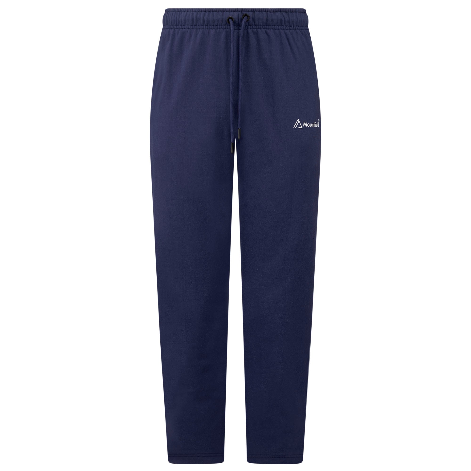 BOSS - Cotton-terry tracksuit bottoms with logo and stripe prints